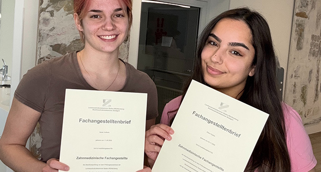 Ausbildung erfolgreich absolviert